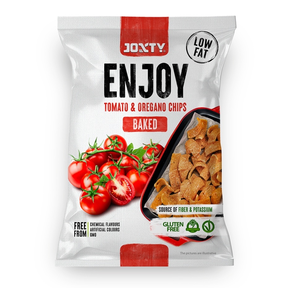 

Чипсы Joxty enjoy томатные запеченные с орегано (без глютена, веган) 40г, Италия