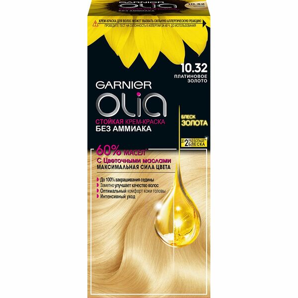Краска для волос Garnier Olia 10.32 Платиновое золото