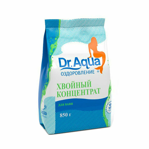 Соль для ванн Dr.Aqua Хвойный Концентрат Оздоровление 850 г