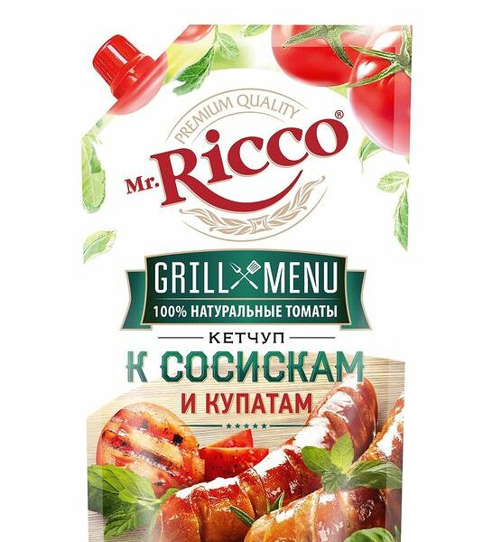 Кетчуп Mr.Ricco Grill Menu к сосискам и купатам 350 г