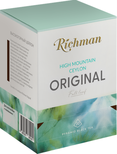 

Чай черный Richman High Mountain Ceylon Original 20 пирамидок 40 г
