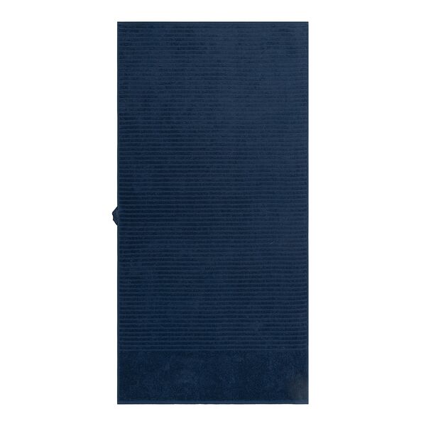 Полотенце махровое ДМ-Текстиль Pinery, синий, хлопок, 70х140 см