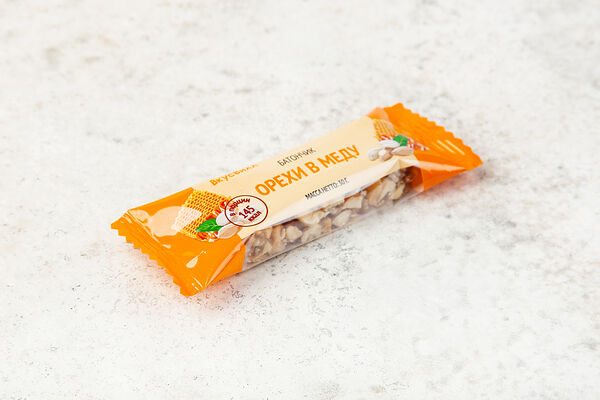 Батончик Орехи в меду