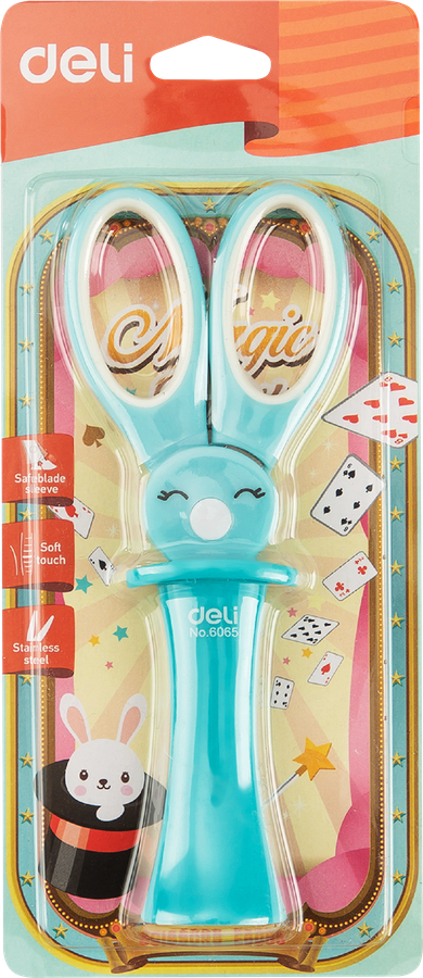 

Ножницы детские Deli Magic Rabbit 13,7см, в ассортименте
