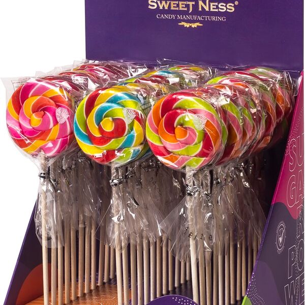 Карамель леденцовая Sweet Ness фигурная на палочке в форме диска, ассорти, 15 г
