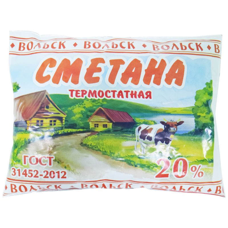 

Сметана Вольск 20% 250 г