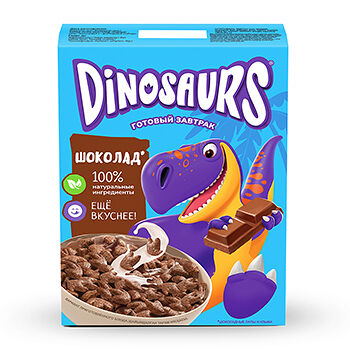Готовый завтрак Kellogg's Dinosaurs шоколадные лапы