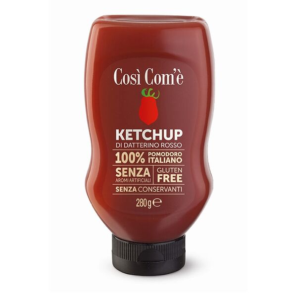 Кетчуп из красных томатов (без глютена), Cosi Com'e, 280 г, Италия