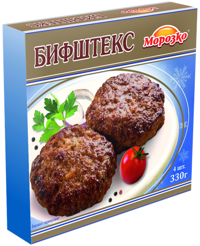 

Бифштекс замороженный Морозко из говядины 330 г