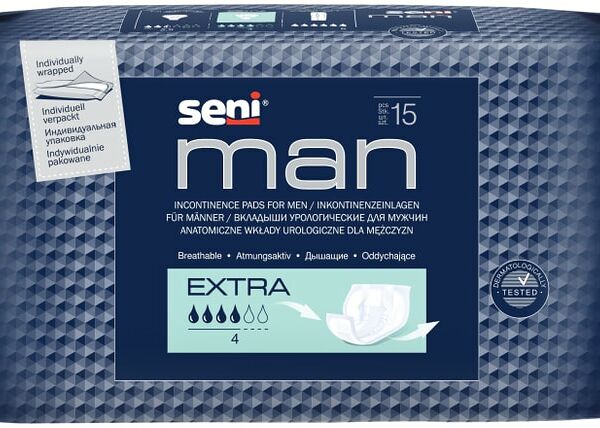 Вкладыши урологические Seni Man Extra для мужчин 15шт