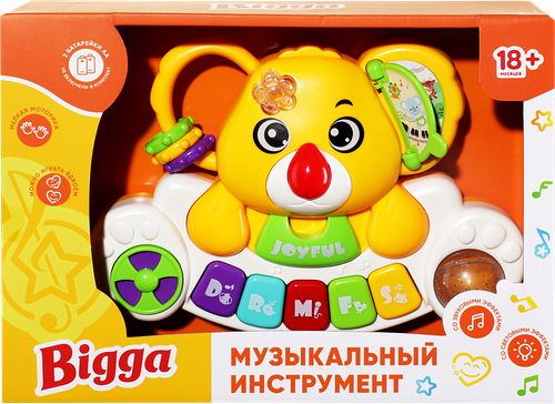 Игрушка BIGGA Музыкальный инструмент со световыми и звуковыми эффектами, Арт. HW503-6