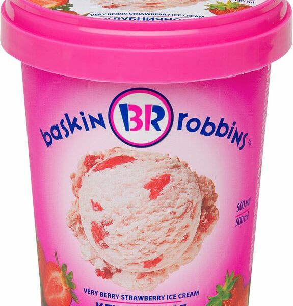 Мороженое Baskin Robbins Клубничное Отличное 500 мл
