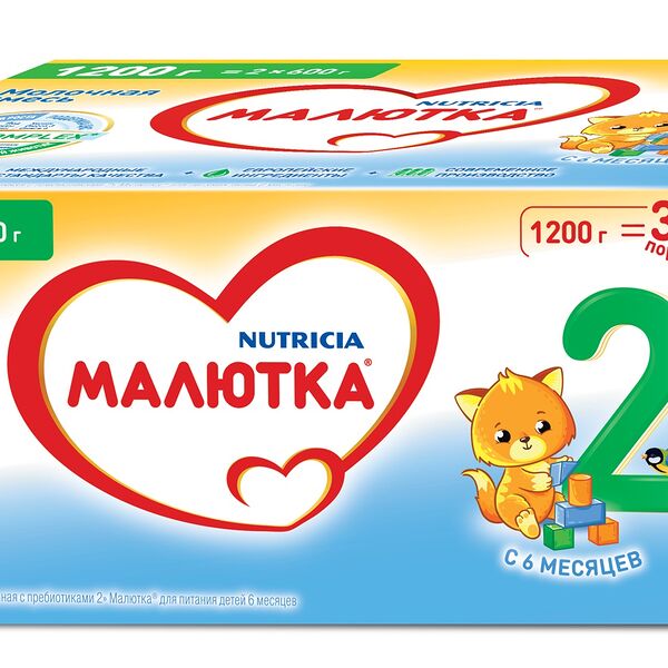 Молочная смесь Малютка 2 с 6 месяцев