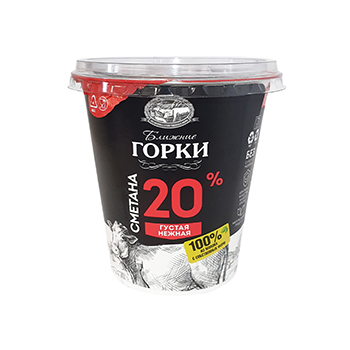 

Сметана Ближние Горки густая нежная 20% БЗМЖ 300 г