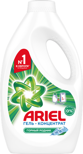 

Гель для стирки ARIEL Горный родник, 1.3л