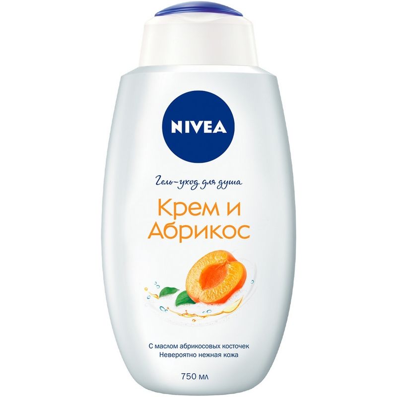 

Гель для душа Nivea Крем Абрикос, 750 мл