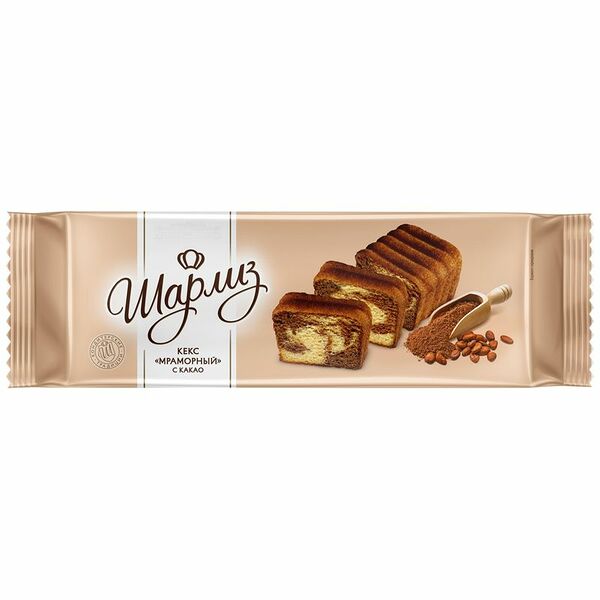 Кекс Шарлиз Мраморный с какао 225г