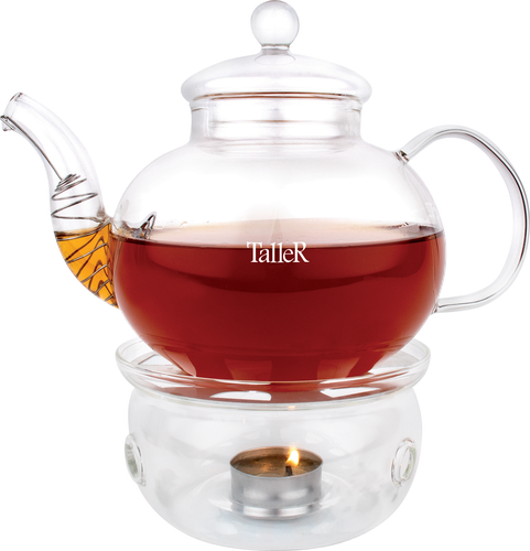 

Чайник заварочный TALLER Flores, с подставкой для подогрева, 800мл