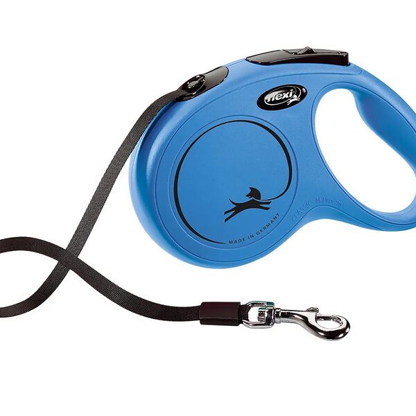 Flexi рулетка New classic для собак до 25 кг, 5 м лента, M, синий