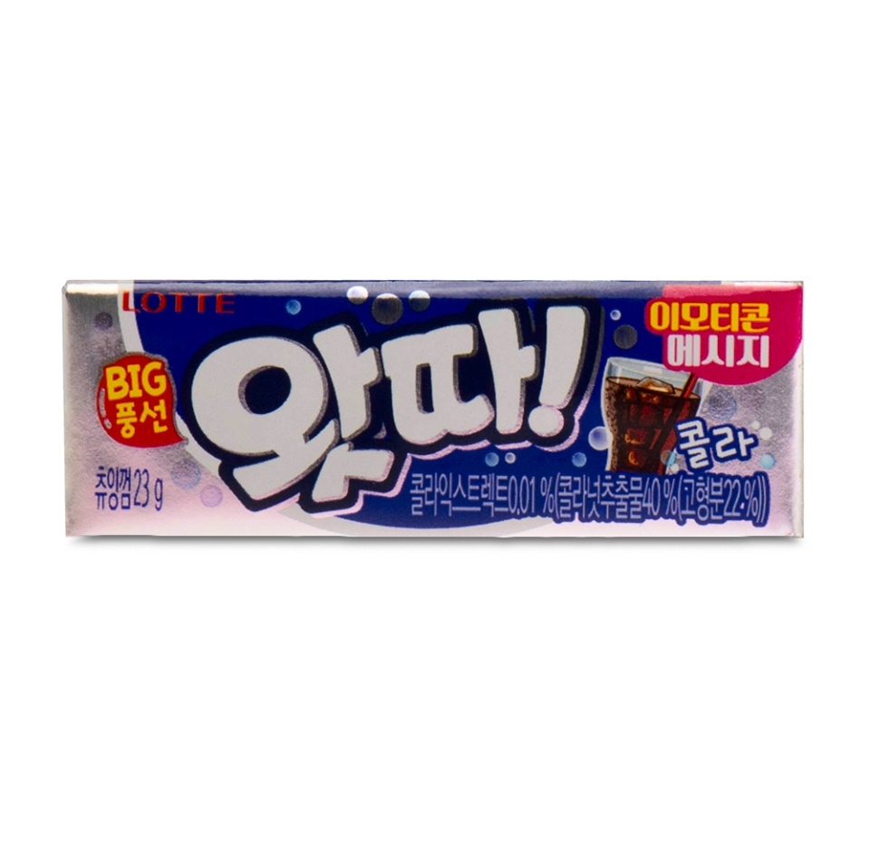 

Жевательная резинка Lotte Whatta Big Bubble Gum Cola вкус колы 23 г