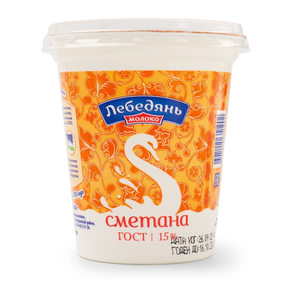 

Сметана ЛебедяньМолоко, 15%