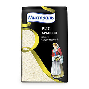 Рис среднезёрный Арборио Мистраль белый