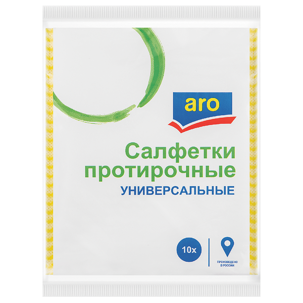 Салфетки протирочные Aro универсальные 38 x 30 см, 10 шт