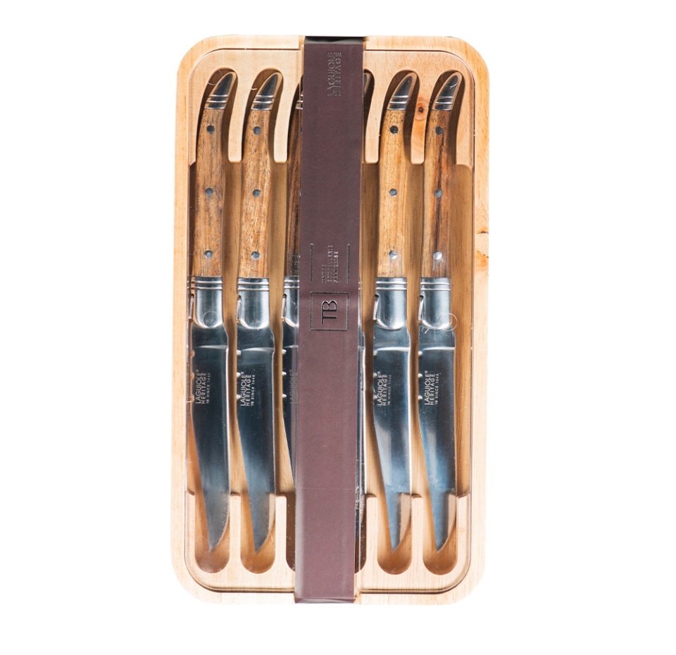 

Набор ножей для стейка Laguiole heritage в пенале, ручки дерево 1 набор 6 шт, Китай