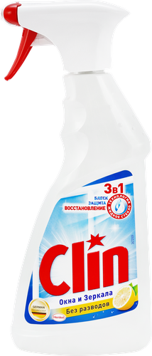 

Средство для окон и зеркал Клин 3в1 Лимон 0.5 л