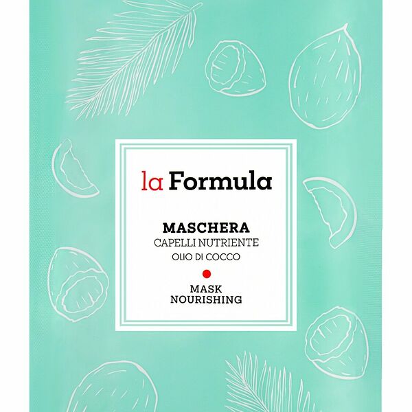 LA FORMULA Маска с маслом кокоса для интенсивного питания волос, 50 мл
