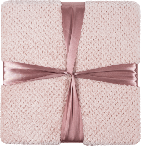 

Плед Homeclub розовый дым, велсофт жаккардовый 200х220 см