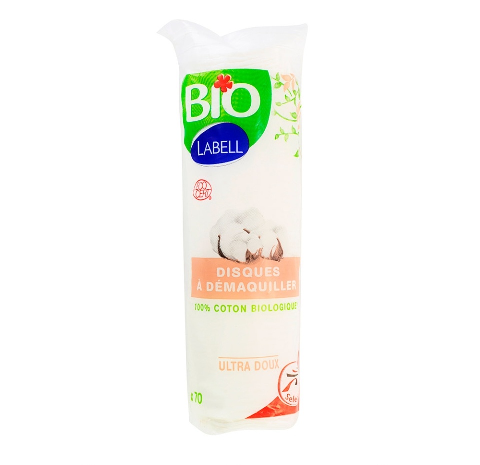 

Ватные диски Labell Bio 100 % органический хлопок косметические 70 шт