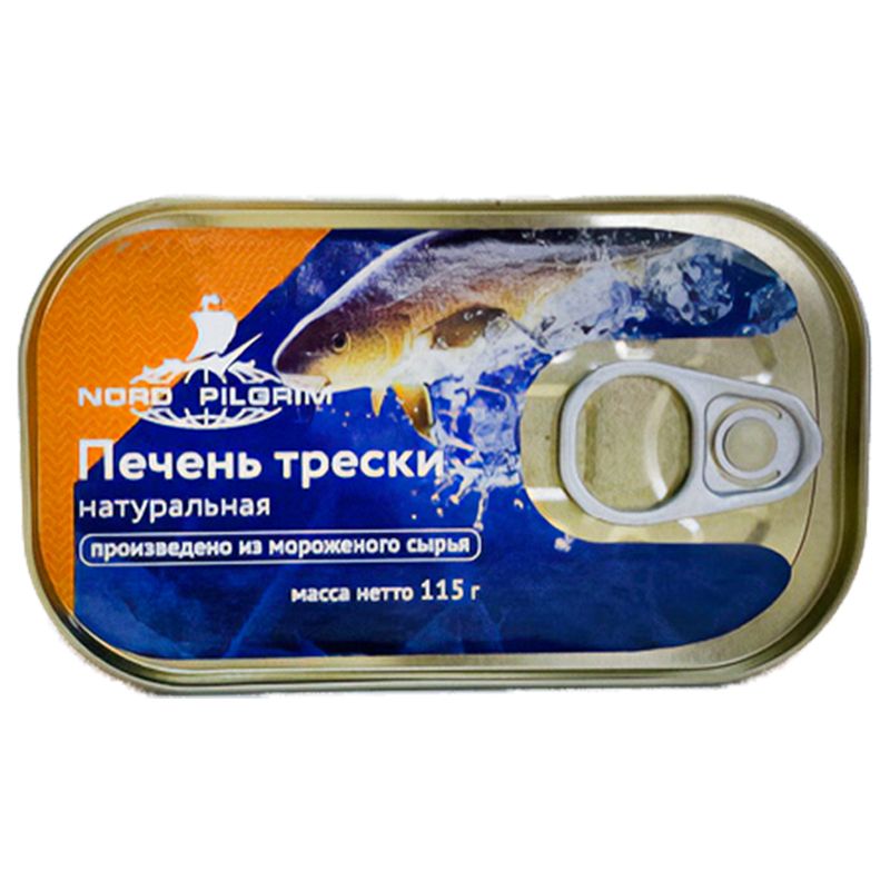 

Печень трески Nord Pilgrim натуральная 115 г