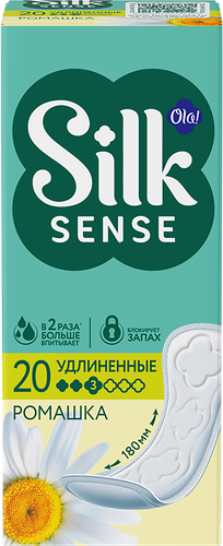

Прокладки ежедневные Silk Sense Daily Large Deo Ромашка 20 шт.