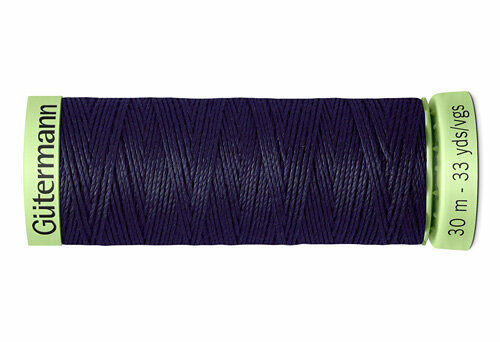 744506 Нить Top Stitch для отстрочки, 30м, 100% п/э Gutermann(387 чернильно-черный)