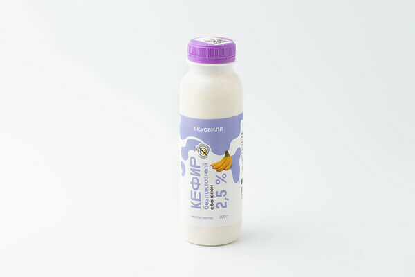 Кефир с бананом безлактозный, 2,5%