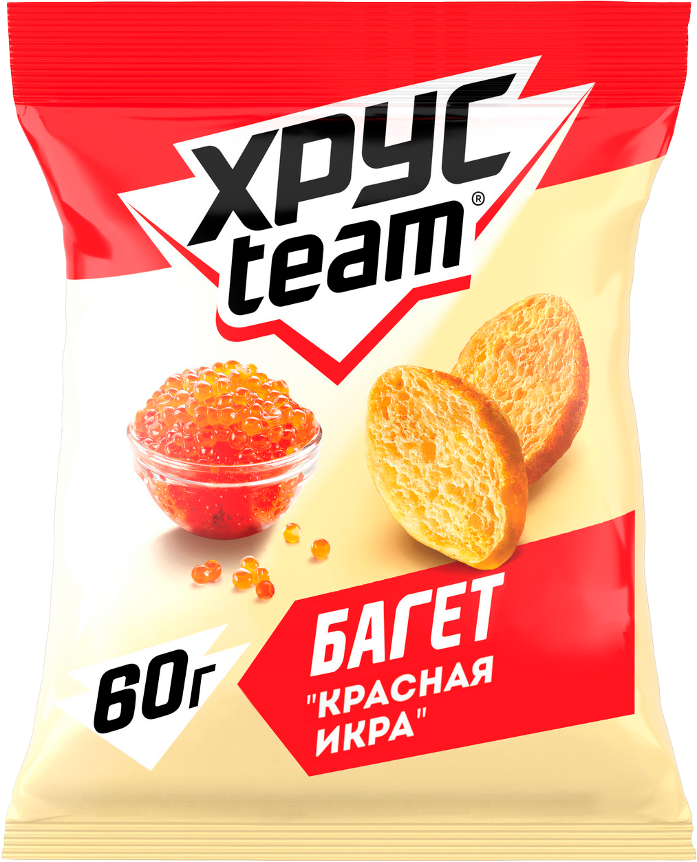 

Багет Хрусteam со вкусом Красная Икра