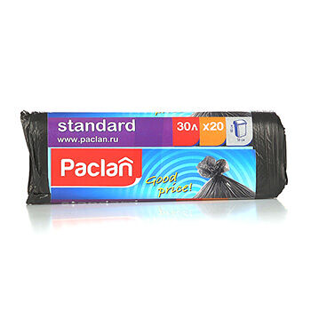 Мешки для мусора Paclan Standart 30 л, 20 шт