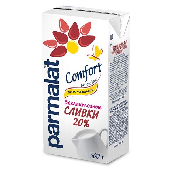 Сливки безлактозные Parmalat Comfort 20%