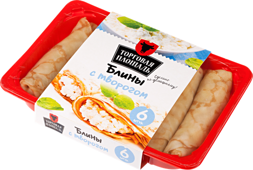 

Блинчики ТОРГОВАЯ ПЛОЩАДЬ с творогом, 420г