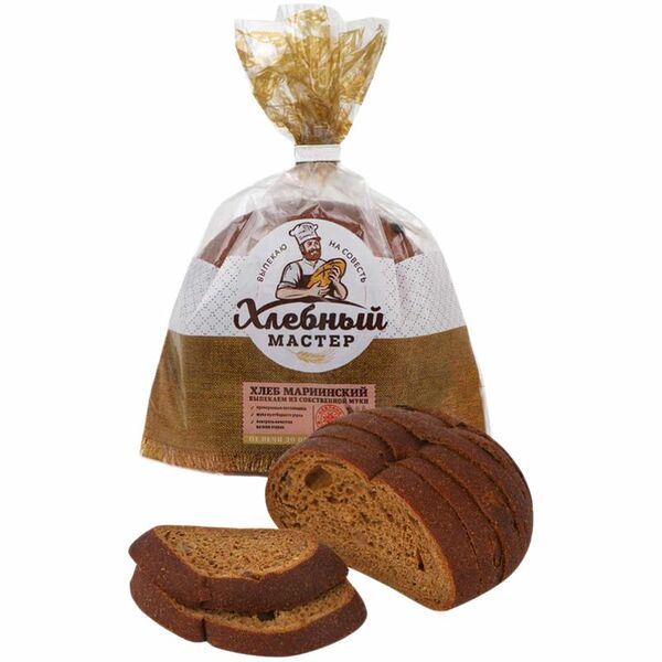 Хлеб Сарапульский ХК Хлебный мастер Мариинский ржано-пшеничный заварной 200 г