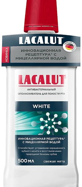 Ополаскиватель для рта Lacalut White 500мл
