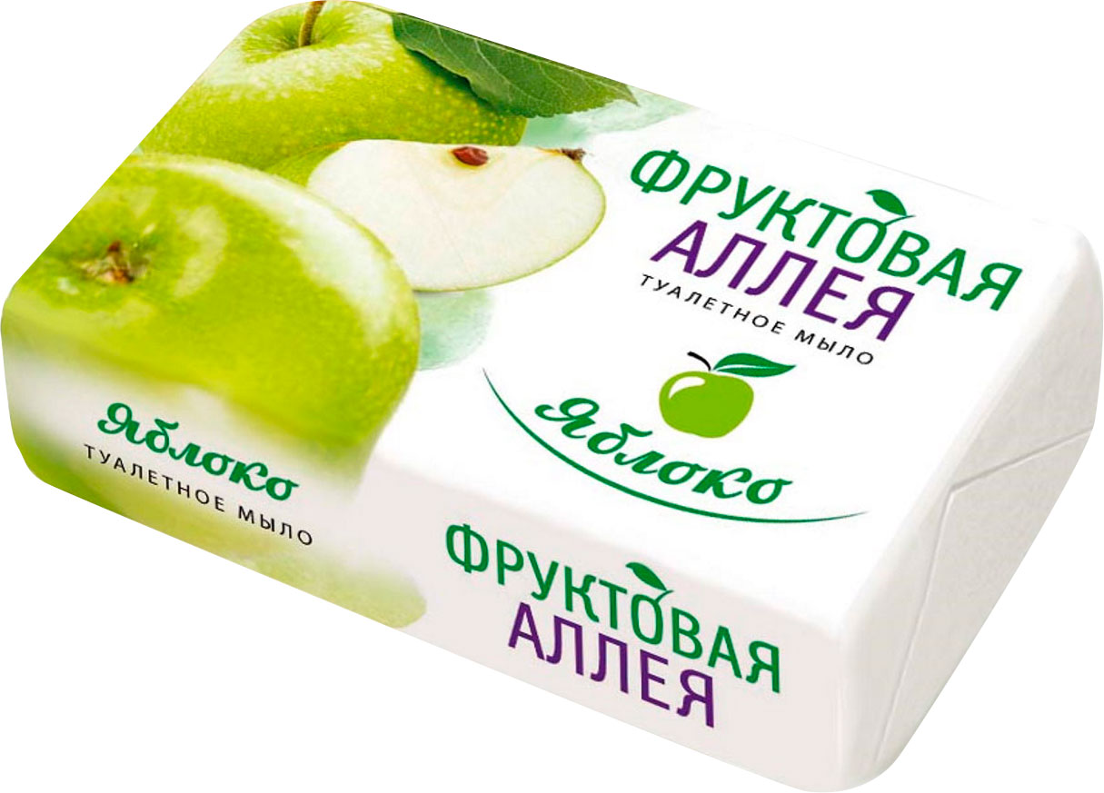 

Мыло туалетное Фруктовая аллея Яблоко 90 г