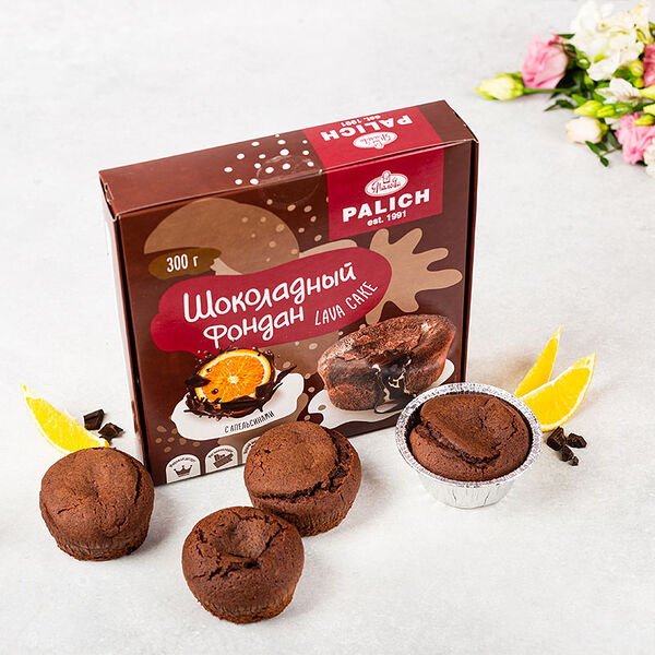 Фондан шоколадный с апельсинами замороженный 300 г