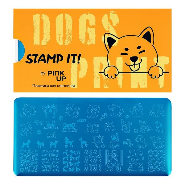 Пластина для стемпинга Pink Up Stamp it! Dog`s print
