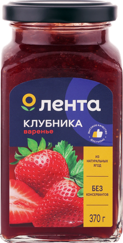 

Варенье ЛЕНТА Клубничное, 370г