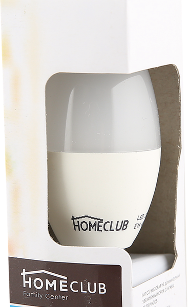 Лампа светодиодная HOMECLUB C37 E14, 5,5/7Вт 2700К