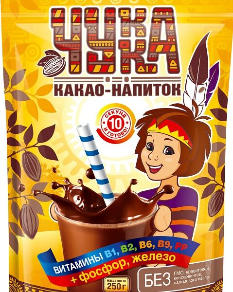 Какао-напиток растворимый ЭКОлогика Чукка 250г