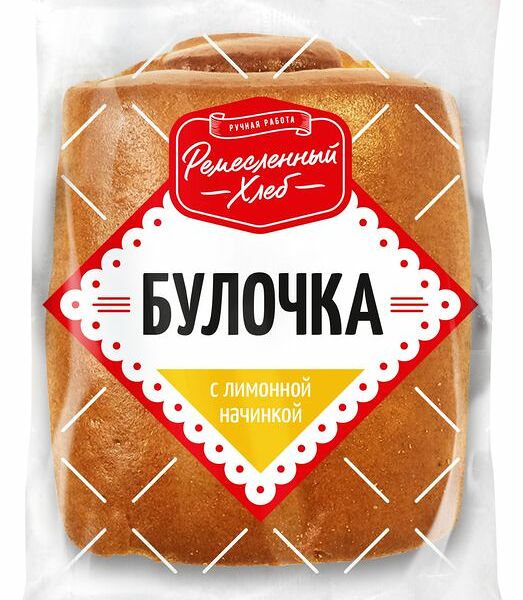 Булочка Ремесленный Хлеб с лимонной начинкой, 75г