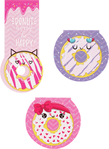 

Закладки магнитные для книг Meshu Donuts 7.5х11.5 см, 3 шт
